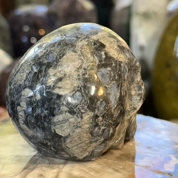 Blue Que Sera Crystal Skull Carving! - Picture 3 of 8